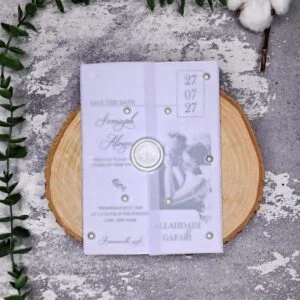 کارت عروسی کد E521 با عکس و پاکت کالکی