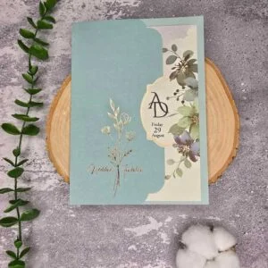 کارت عروسی کد M090 با برش‌دار و طلاکوب و نقره‌کوب و لایی کاغذی