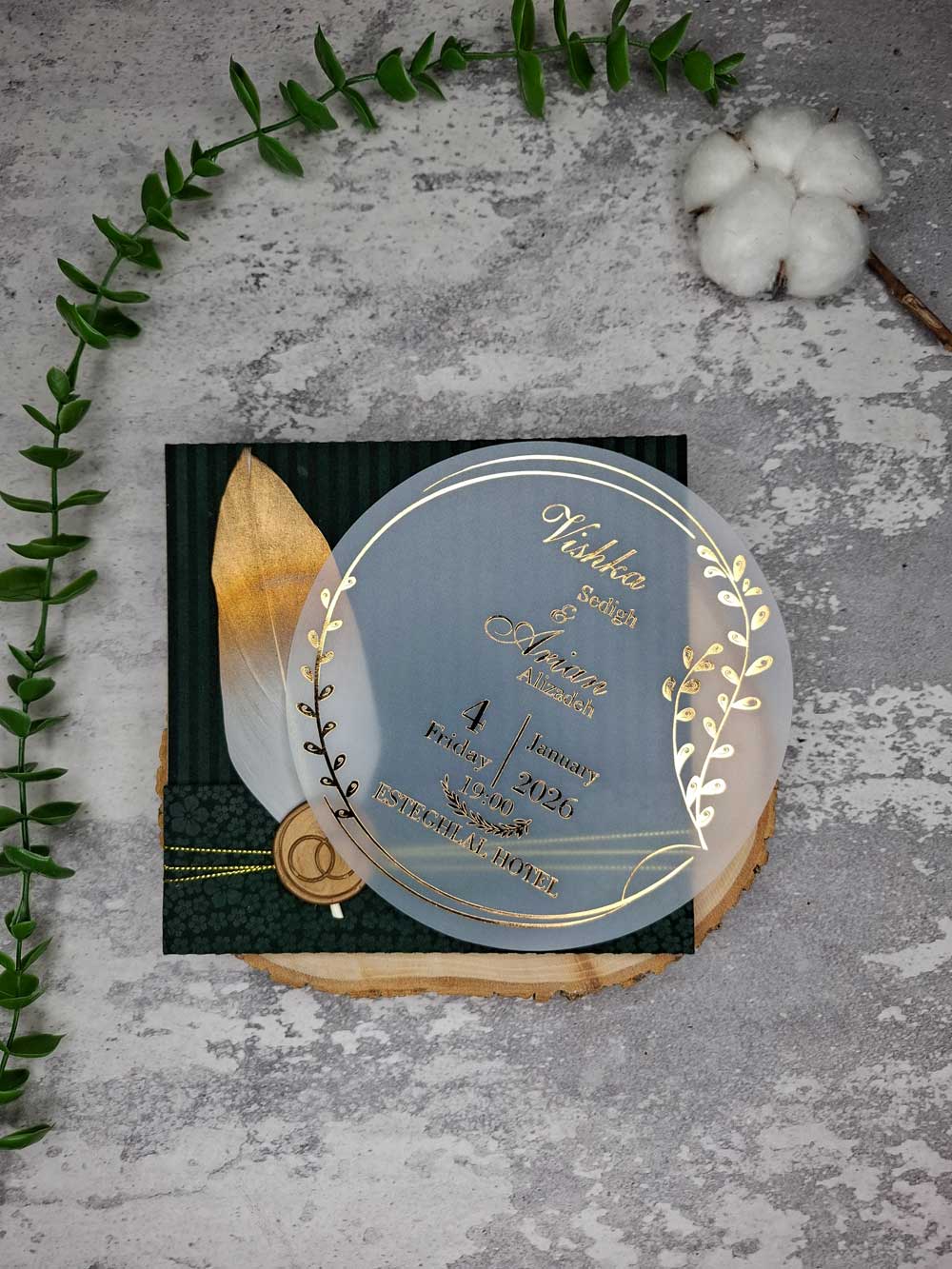 کارت عروسی کد T087 - Image 2