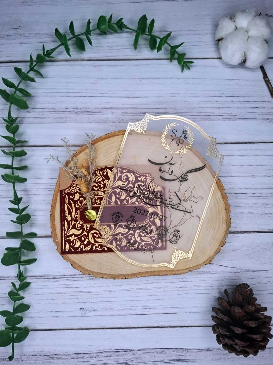 کارت عروسی کد S1166 - تصویر ۲